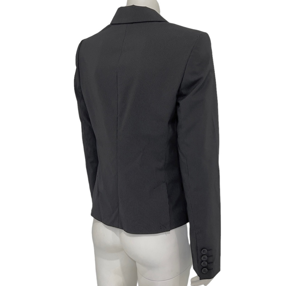 Express Design Studio Blazer One-Button Black Pin… - image 5